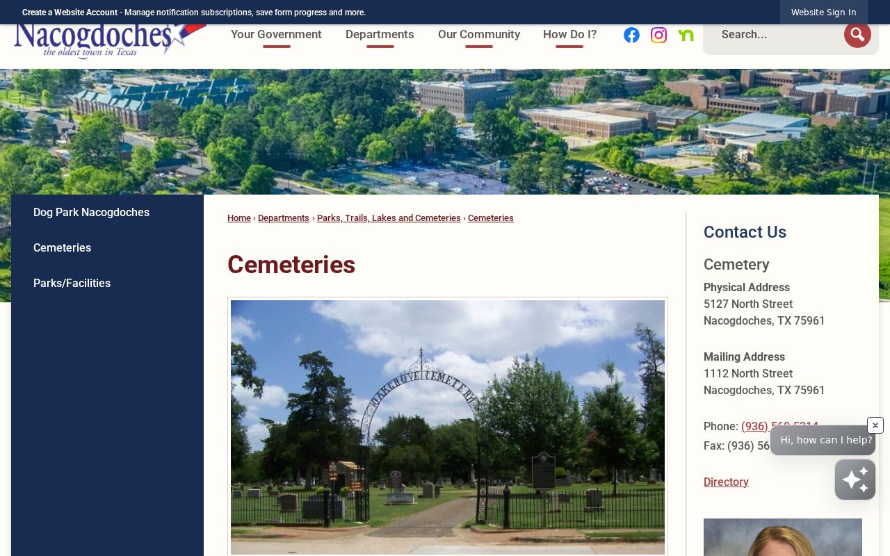 Nacogdoches city directory research using city cemetery records